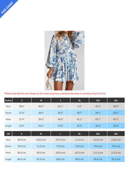 Illustration Print Mini Dress
