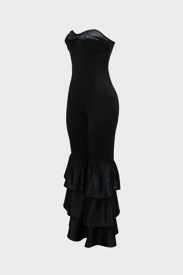 Ruffle Strapless Jumpsuit