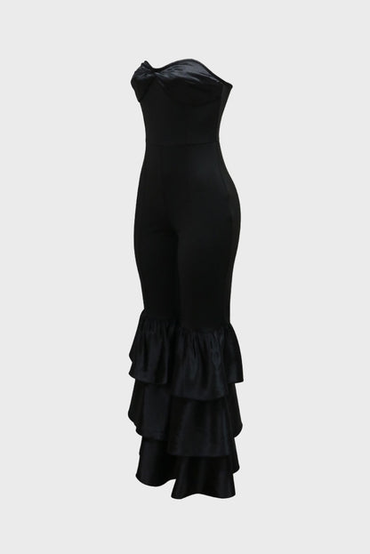 Ruffle Strapless Jumpsuit