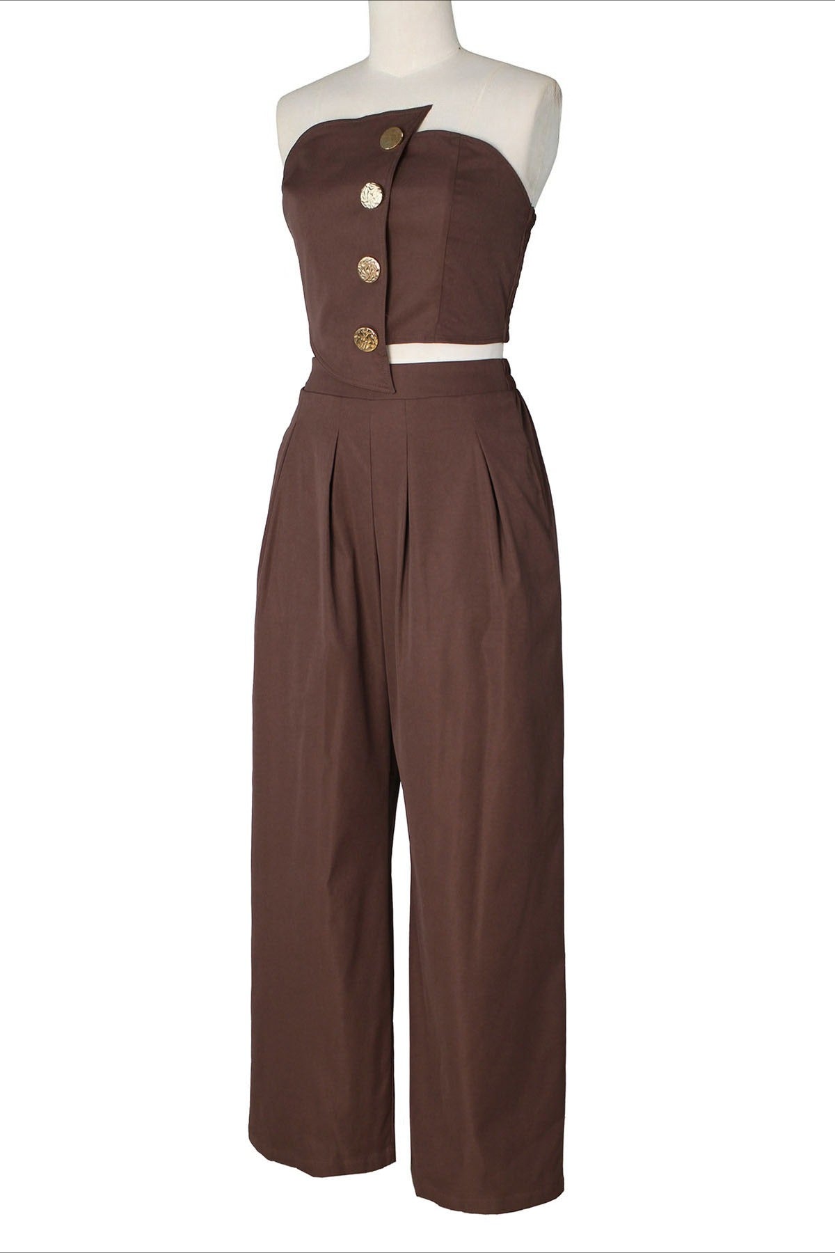 Asymmetrical Bandeau Pant Set