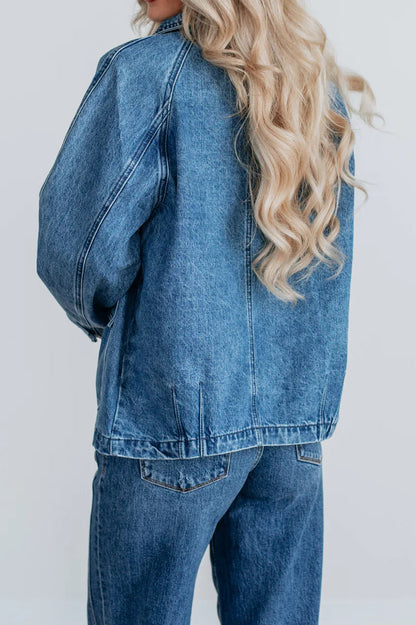 Single-Breasted Denim Jacket