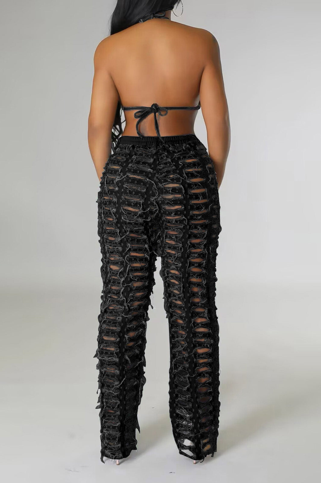 Relaxed Over Distressed Jeans