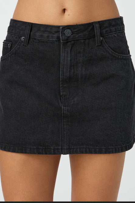 Washed Elastic High Waist Shorts Denim Skirts