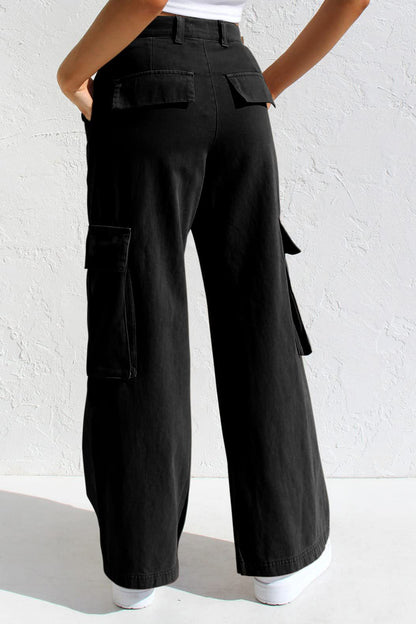 Multi Pocket Cargo Style Women’s Denim Pants