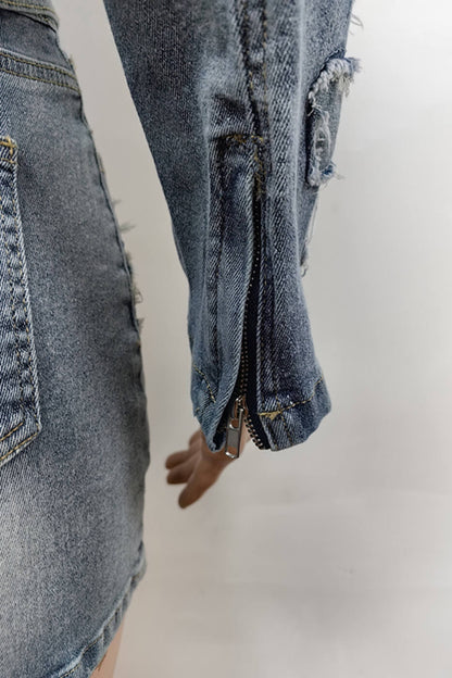 Denim 2 Piece Set