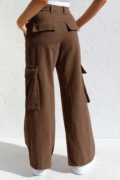 Multi Pocket Cargo Style Women’s Denim Pants