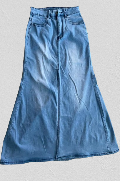 Denim Maxi Skirts