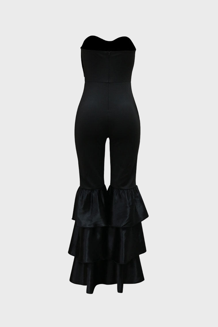 Ruffle Strapless Jumpsuit