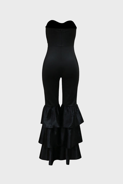 Ruffle Strapless Jumpsuit