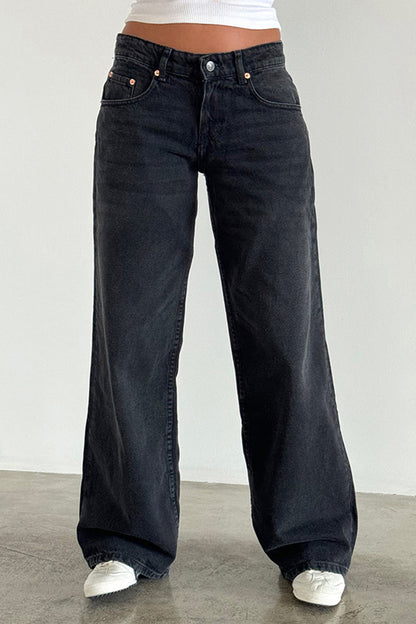 Vintage Low Rise Straight Leg Jeans