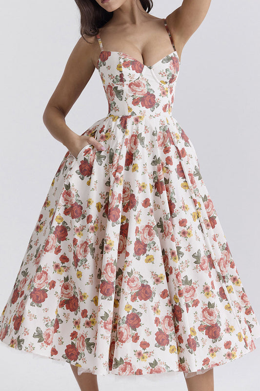 Luxury Spaghetti Strap Princess Dress
