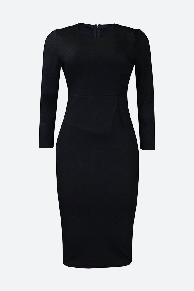Bodycon Long Sleeve Midi Pencil Dress