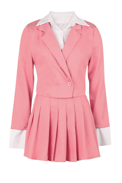 Preppy Chic Blazer & Skirt Set