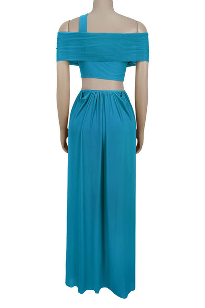 Off-Shoulder Cutout Maxi Dress