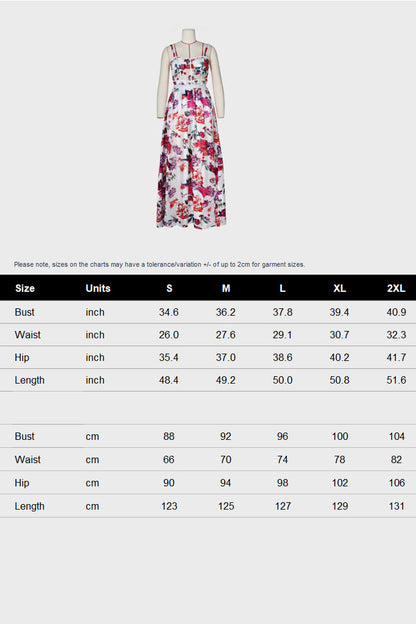 Floral Print Sheer Mesh Maxi Dress