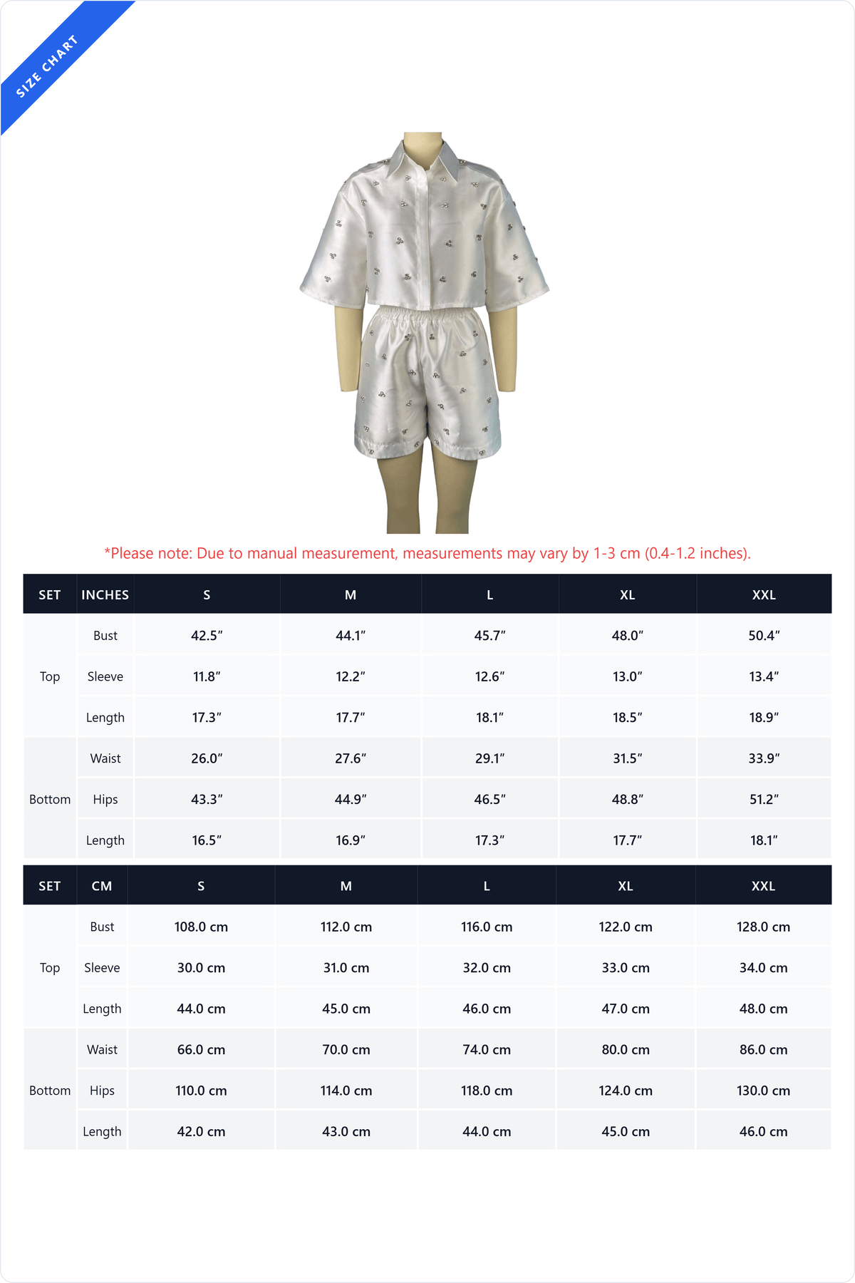 Embellished Boxy Shirt Set