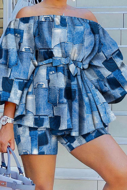 Off The Shoulder Tops and Shorts Sets
