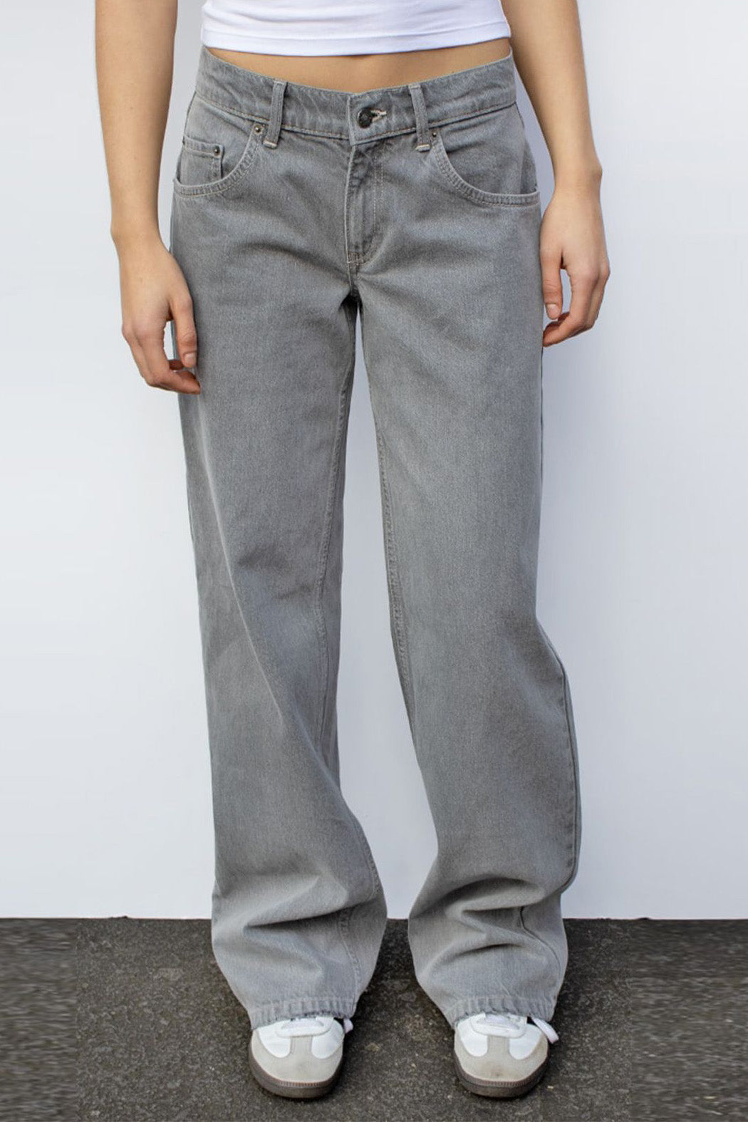 Vintage High Waist Loose Straight Wide Jeans