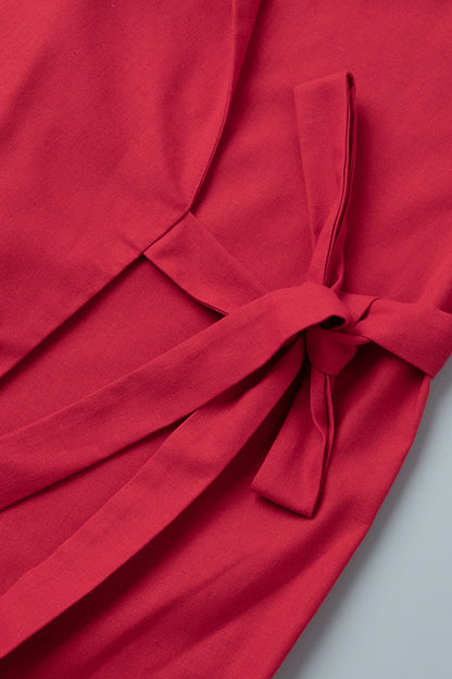 Loose Robe-Style Belted Maxi Dress