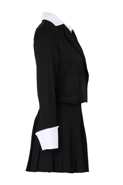 Preppy Chic Blazer & Skirt Set