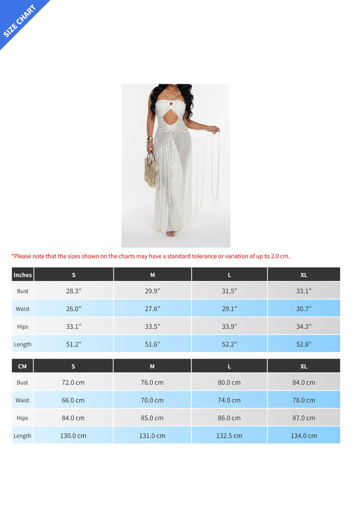 Boho Crochet Cutout Fringe Maxi Dress