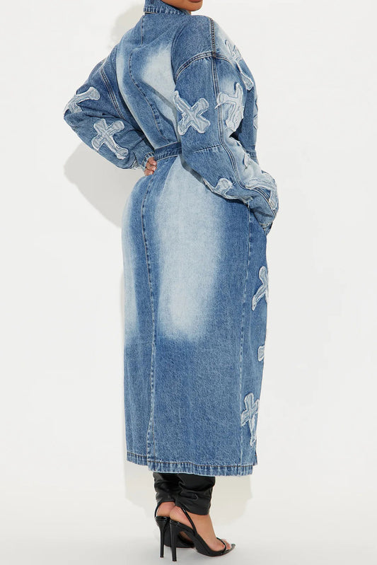 Cross Your Mind Denim Coat