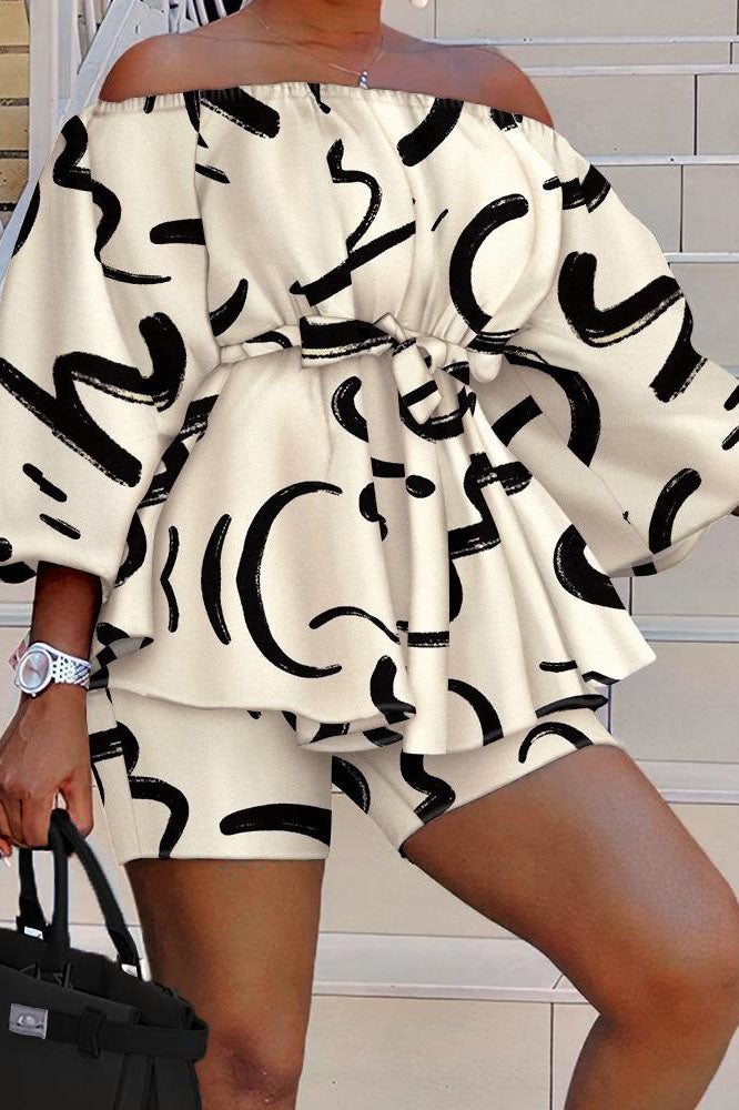 Off The Shoulder Tops and Shorts Sets