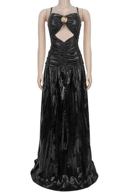 Pleated Loose Maxi Dress