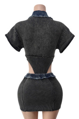 Sleeveless Romper with High-Stretch Skirt