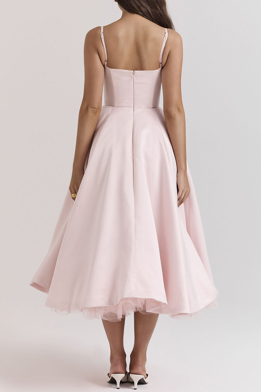 Luxury Spaghetti Strap Princess Dress