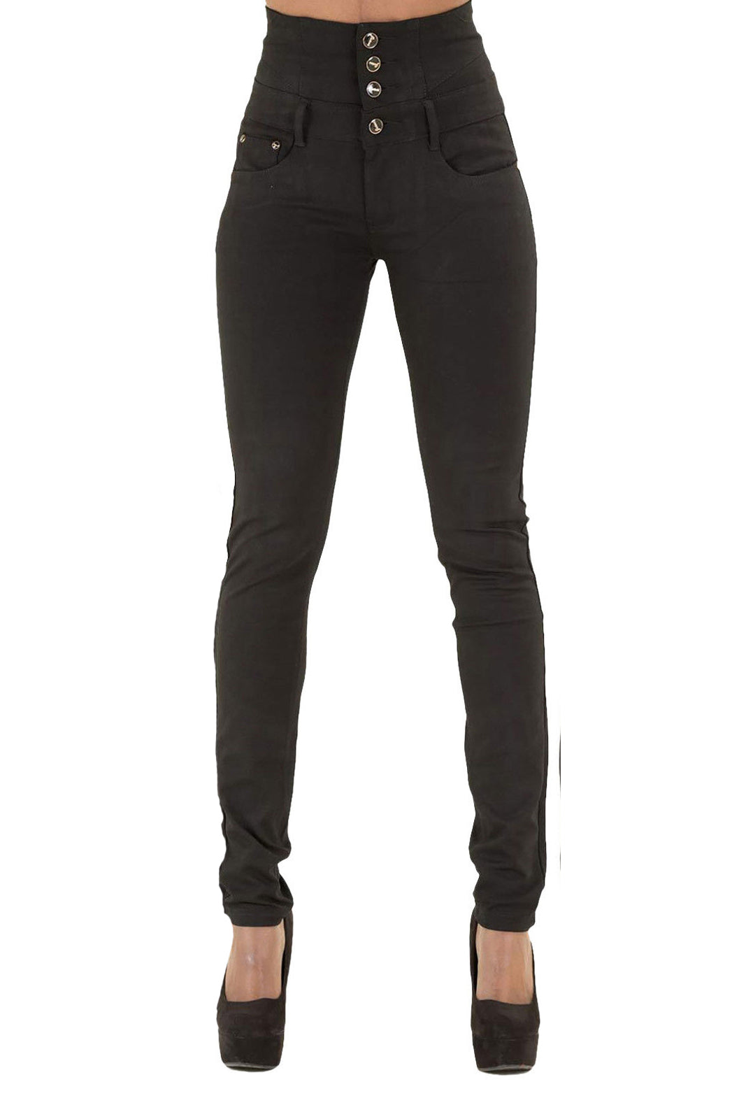 Butt Lift Push Up Mid Waist Skinny Jeans
