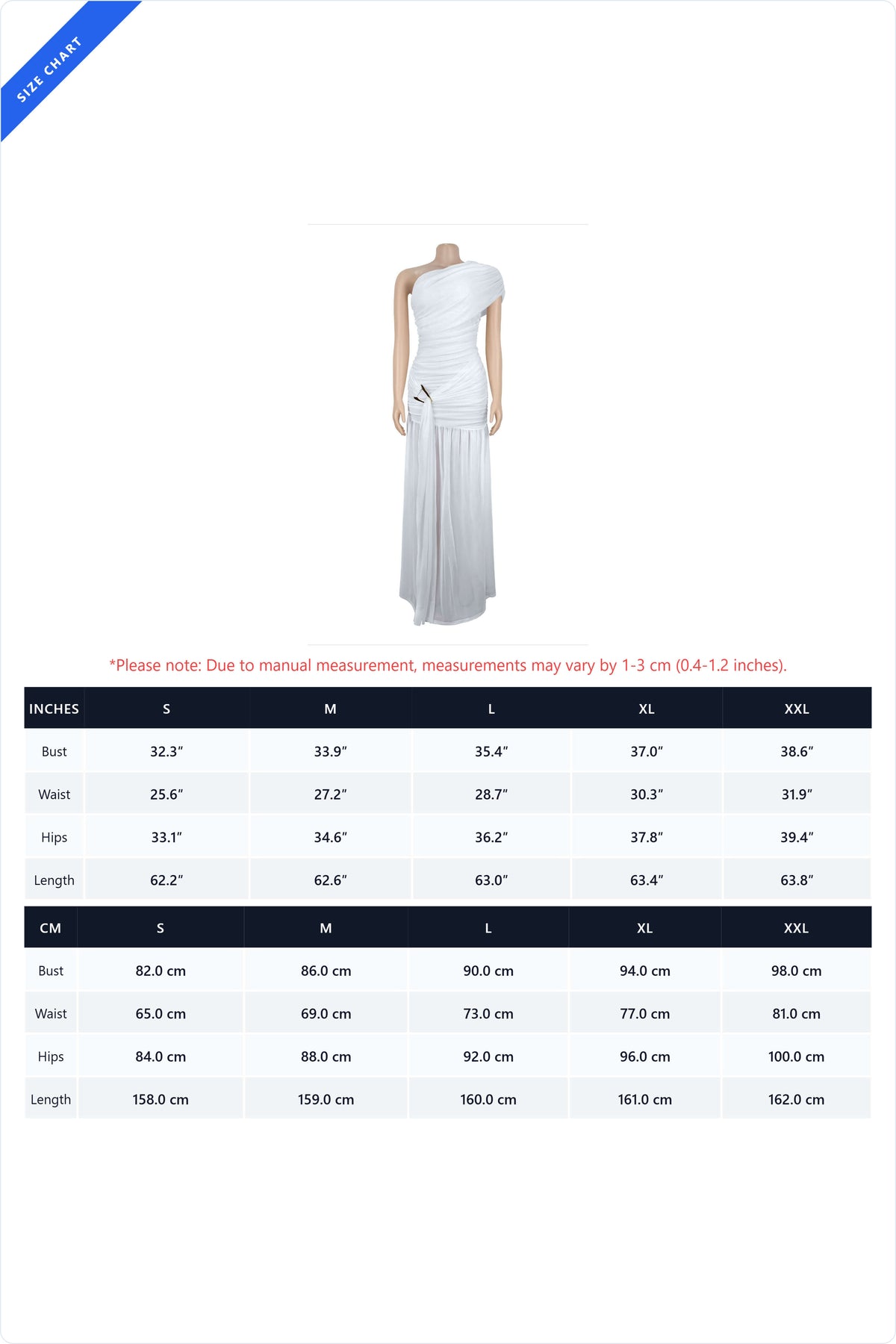 One Shoulder Ruched High Slit Maxi Dress
