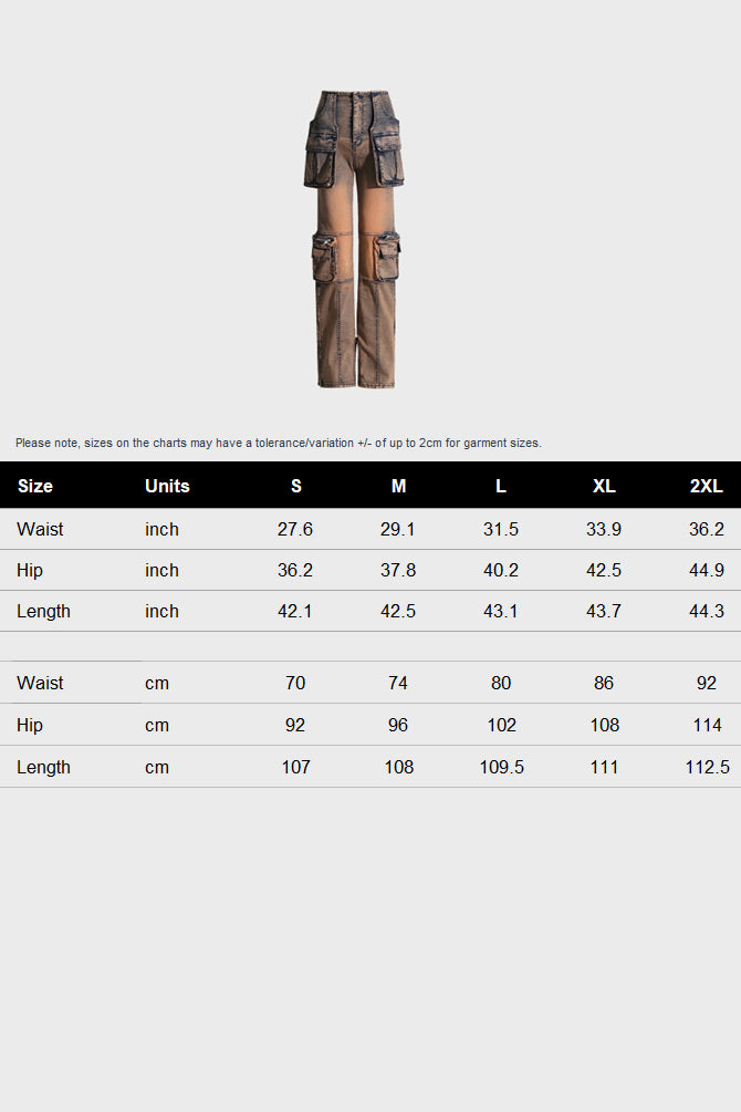 Denim Utility Cargo Jeans