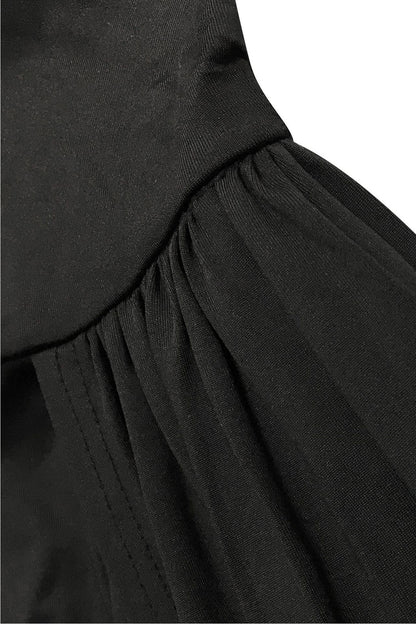 Solid Color One Shoulder Bodycon Party Dress