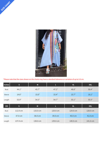Plus Size Printed V Neck Maxi Dress