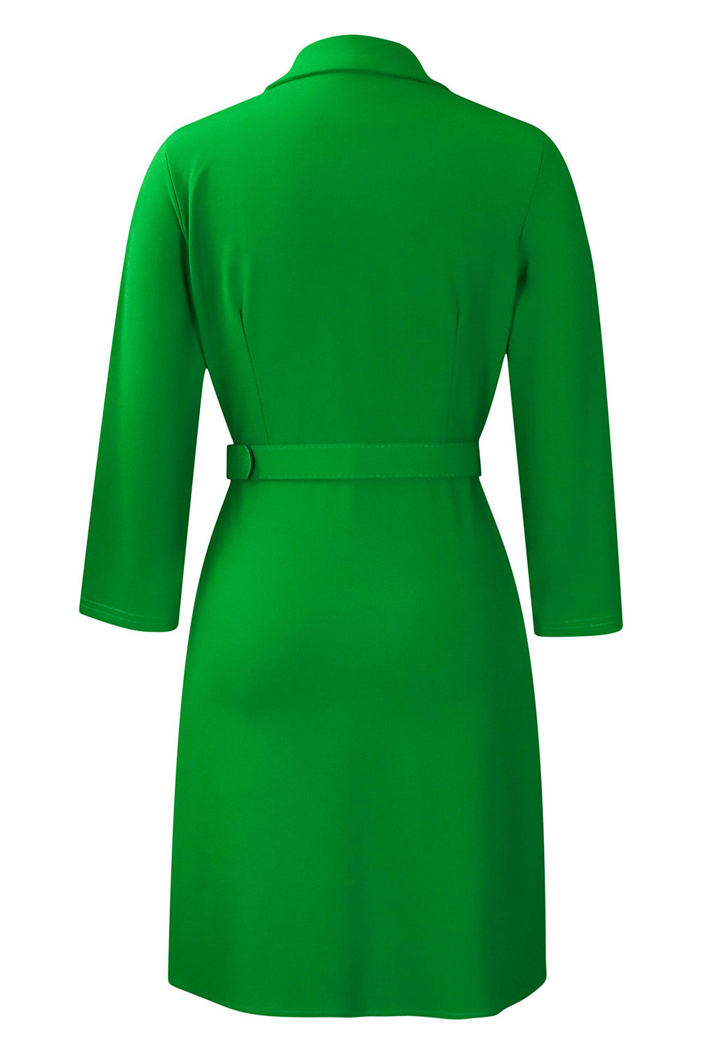 Pleated Patchwork Midi Blazer Dress