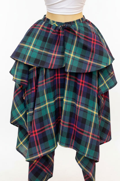 Layered Asymmetrical Handkerchief Skirt