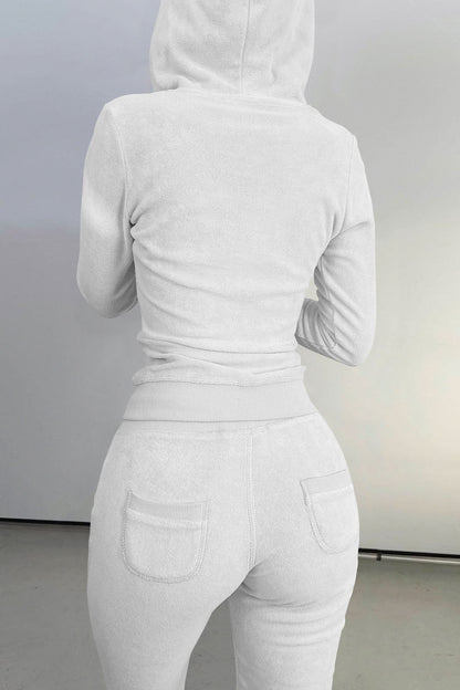 Zip Hoodie, Tank & Pants Three-Piece Lounge Set