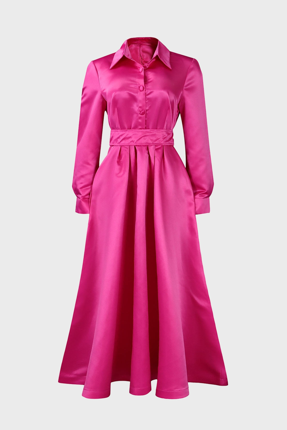 Solid Shirt Dress