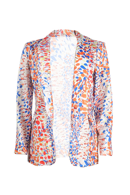 Fitted Long Sleeve Blazer Coat