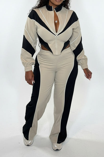 Colorblock Track Pant Set