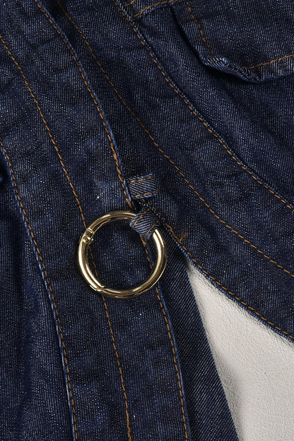 Cropped Denim Shirt