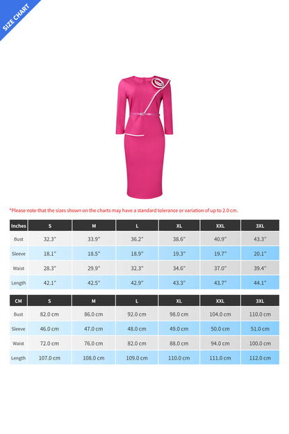 Elegant OL Bodycon Pencil Dress for Office Ladies