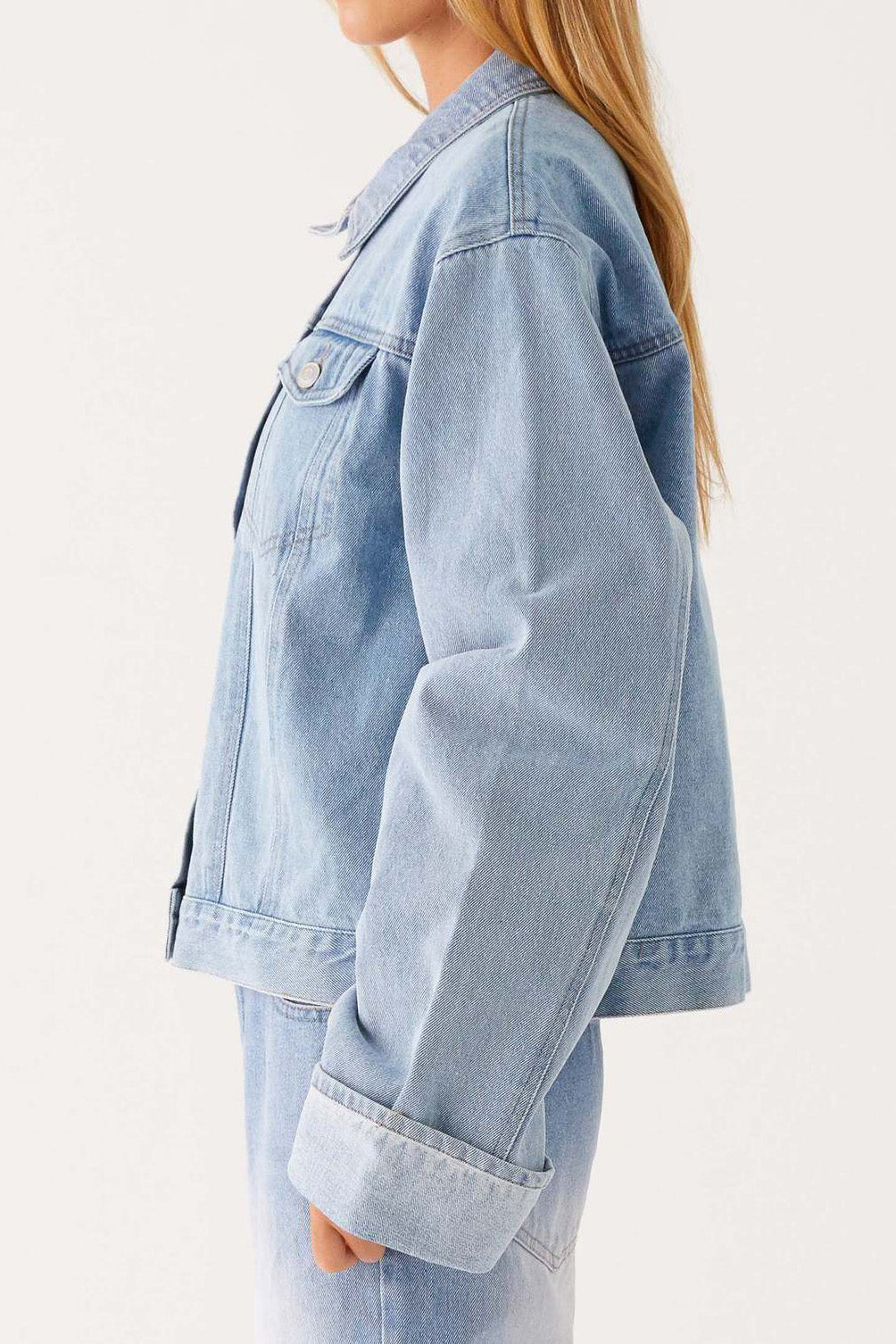 Collared Comfortable Casual Denim Jacket