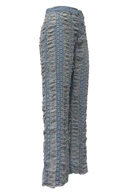 Relaxed Over Distressed Jeans
