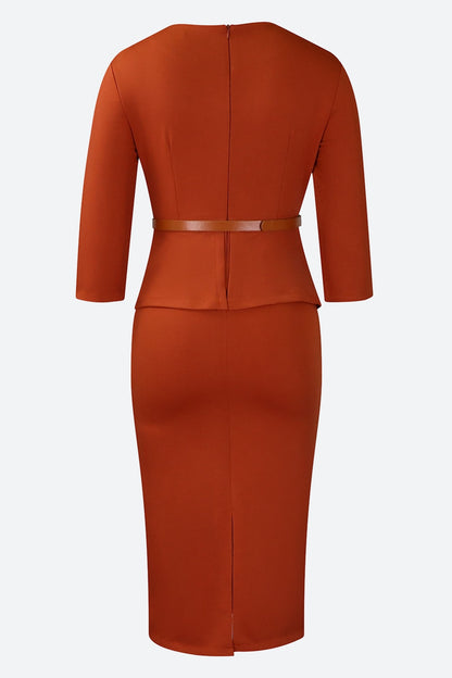 Elegant Hip Pencil Dress