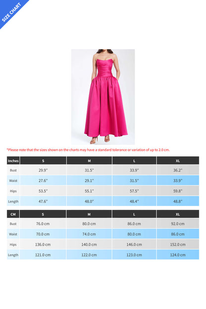 Strapless Drop Waist Corset Dress