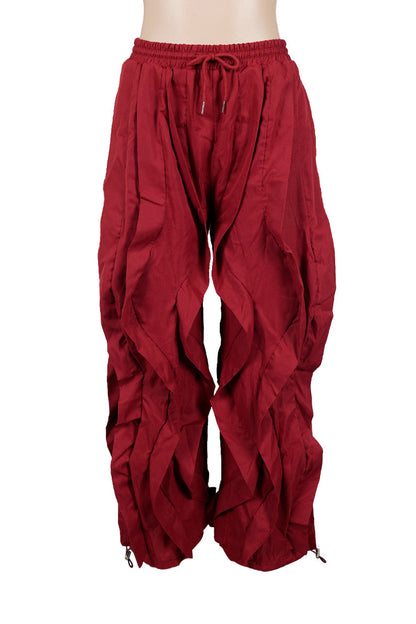 Patchwork Cargo Lantern Jogger Pants