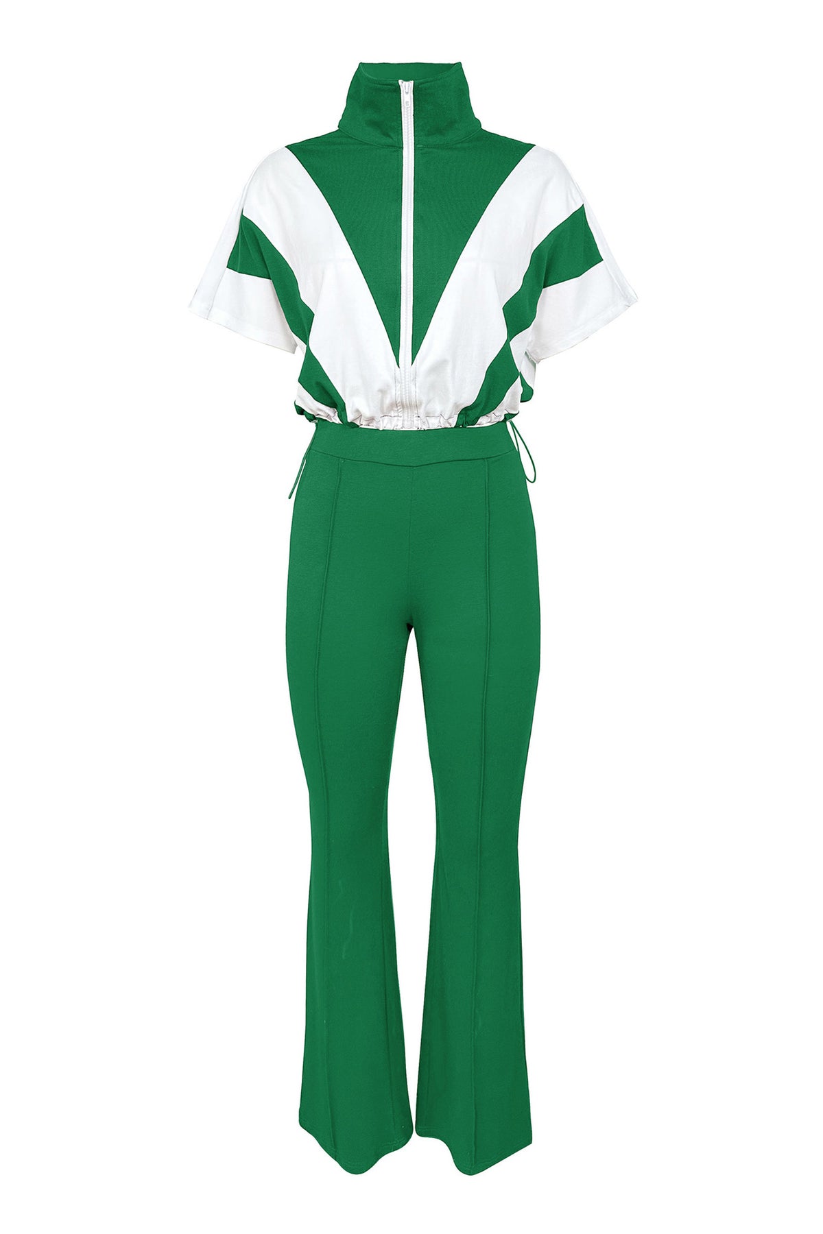 Elastic Waist Colorblock Sport 2-Piece Set