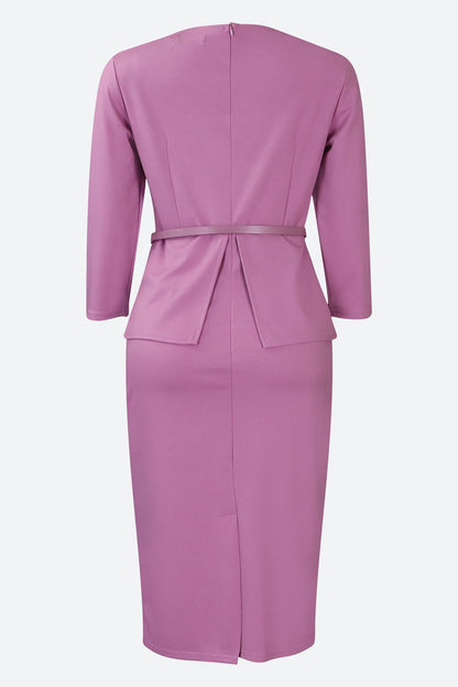 3/4 Sleeve Bodycon Work Dress